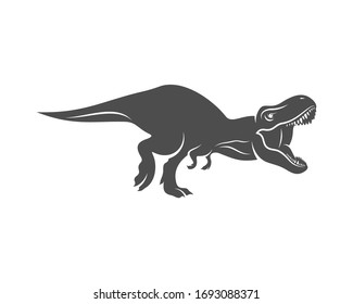 T rex logo design template. vector illustration 