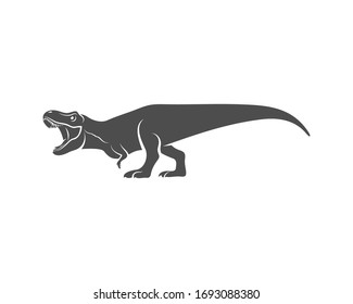 T rex logo design template. vector illustration 