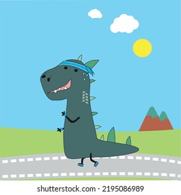 T Rex Running A Marathon