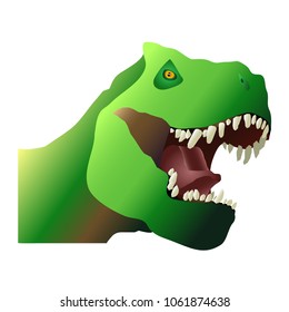 T Rex with sharp teeth