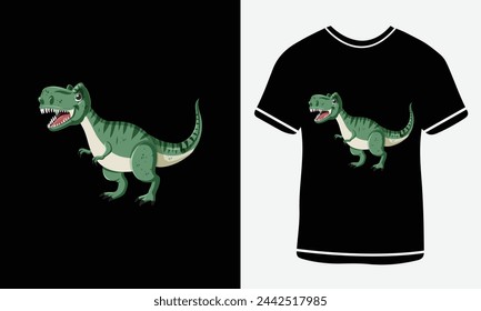 T Rex T shirt design - vector art - Print - animel - T shirt design template