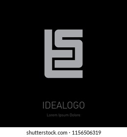 T and S initial logo. T5 - Vector design element or icon. Initial monogram logotype.