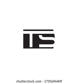vector de diseño de logotipo de letras T S