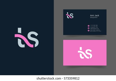 T & S Letter logo design vector element