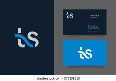 T & S Letter Logo Design Vector Element