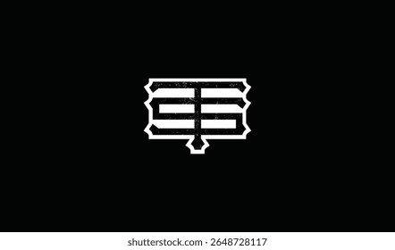 T and S monogram logo with vector file