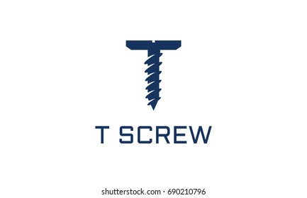 T Screw logo template