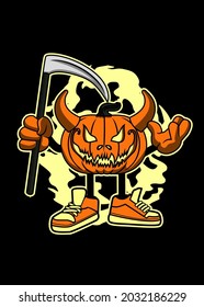 t shir design devil pumpkin