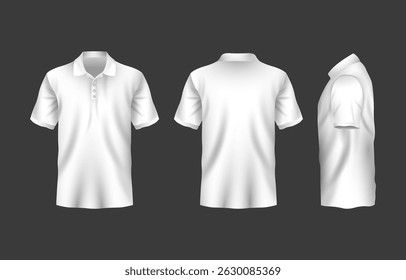 t shirt 3d polo white template t shirt 3d polo white template