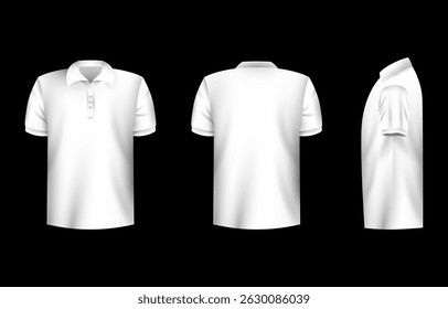 t shirt 3d polo white-template t shirt 3d polo white-template