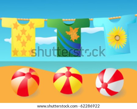 T shirt at the beach