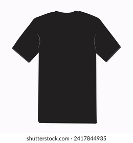 T Shirt black vector icon illustration eps