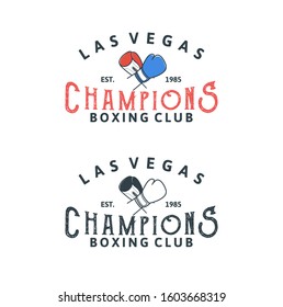 t shirt boxing design cross gloves boxing club vintage retro style