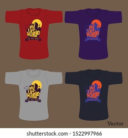 t shirt caption for t shirt print