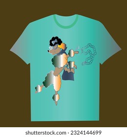 caricatura de camisetas y diseño vectorial