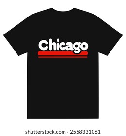 t shirt chicago fashion lifestyle vector illustration template design