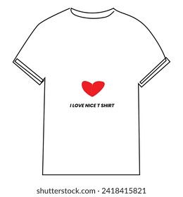 T shirt clothes continuous single line outline vector art drawing and simple one line shirt minimalist design
