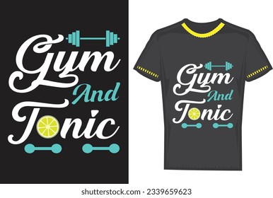 T shirt design about gym workout fitness bodybuilding and muscles