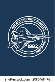 t shirt design AIR FIGHTER JET
