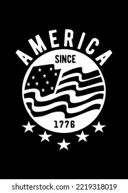 t shirt design AMERICA 76
 svg