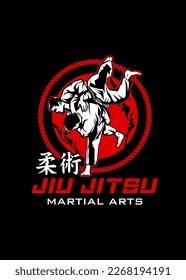 t shirt design ART OF JIU JITSU
