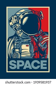 t shirt design ASTRONAUT POSTER
