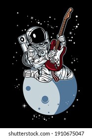 t shirt design ASTRONAUT ROCK STAR 2
