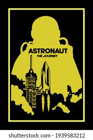 diseño de camisetas ASTRONAUT SPACE LOUNCH
