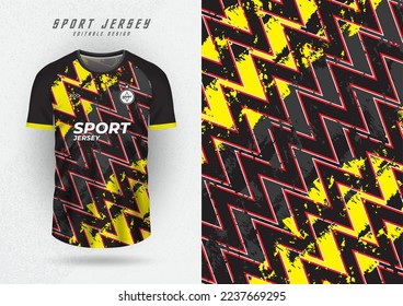 t shirt design background for team jersey racing cycling soccer game zig zag black yellow stripes