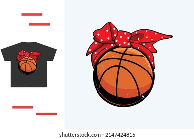 T shirt design for basketball mama