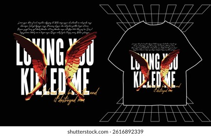 t shirt design, brutalism t-shirt design, urban graphic t-shirt, streetwear design for print or screen printing, cool slogan quote typography lettering, street style fashion design