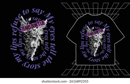 t shirt design, brutalism t-shirt design, urban graphic t-shirt, streetwear design for print or screen printing, cool slogan quote typography lettering, street style fashion design