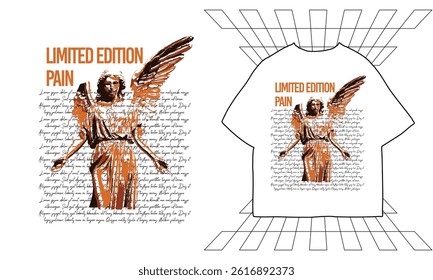 t shirt design, brutalism t-shirt design, urban graphic t-shirt, streetwear design for print or screen printing, cool slogan quote typography lettering, street style fashion design
