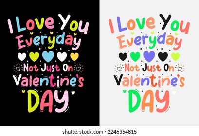 Valentine’s T Shirt Design Bundle, Valentines typography shirts, coloring valentine t shirt