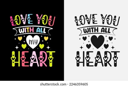 Valentine’s T Shirt Design Bundle, Valentines typography shirts, coloring valentine t shirt