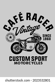 t shirt design CAFE RACER MOTORCYCLES