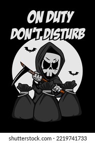 t shirt design CARTOON REAPER
