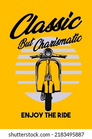 t shirt design CHARISMATIC SCOOTER
