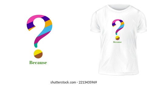 concepto de diseño de camiseta. porque