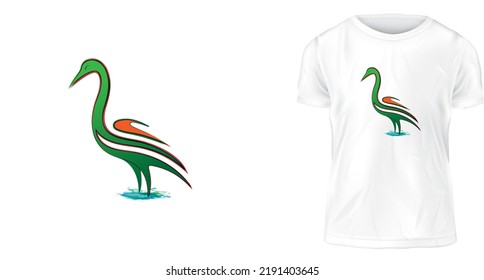 t shirt design concept, a bird of prey