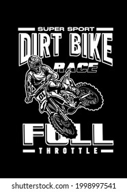 t shirt design DIRTBIKE RACE
