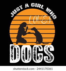 t shirt design for dogs lover.vector design template.