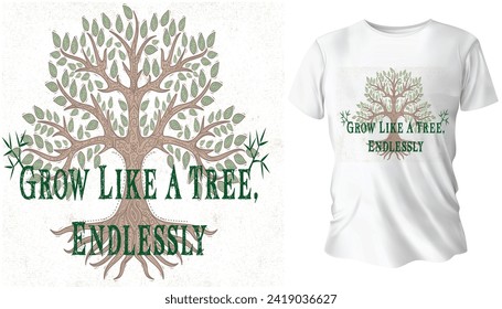 t shirt design for endless growing