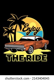 t shirt design ENJOY THE RIDE
