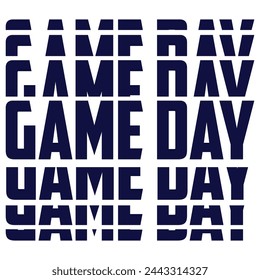 t shirt design game day with rugby ball vintage illustration