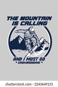 t shirt design GO SNOWBOARDING
