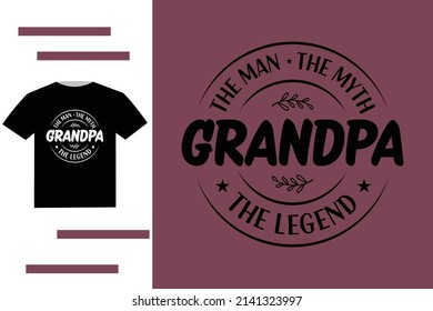 T shirt design for grandpa