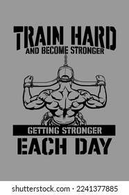 t shirt design GYM MOTIVATION
