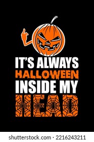 t shirt design HALLOWEEN HEAD
