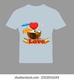 t shirt design with hope love adopt